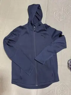 PUMA フード付きパーカー XL ネイビー