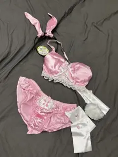 新品　未使用　ぴんく　うさぎ　バニーガール　コスプレ　下着
