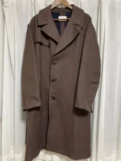 【美品】ブラウン チェスターコート ダブルブレスト