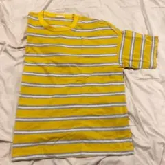 GU ジーユー　ボーダー Tシャツ　Mサイズ　大きめ　メンズ　レディース