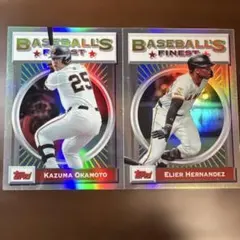 東京読売ジャイアンツ topps finest 2025 岡本和真 ヘルナンデス