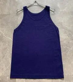 美品✨ 45R 天竺タンクトップ　ネイビー　R刺繍　星　45rpmのサムネイル