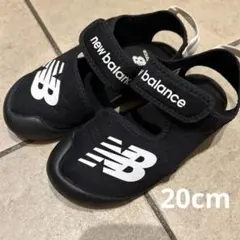 new balance ブラック 黒　サンダル 20cm ニューバランス