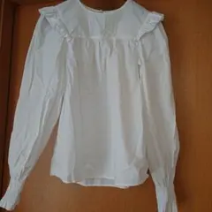 #H&M フリル付き 長袖シャツ