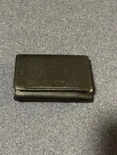 BURBERRY ブラックレザー 三つ折り財布