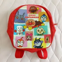 ★アンパンマン★　ミニリュック ブロック柄
