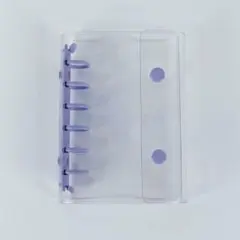 シール帳 クリアパープルバインダー A7 リフィル10枚 セット シール