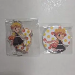 鬼滅の刃 ミルキー アクスタ 缶バッジ 我妻善逸