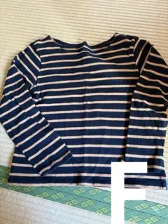 レディース　トップス　ボーダー　黒✖️ブラウン　フリーサイズ