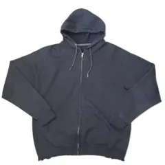 FRUIT OF THE LOOM リメイク ダメージ パーカー L ブラックのサムネイル