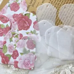 (#376)透けるタグ＆ボタニカルタグ、ジャンクジャーナル、お裾分けファイル素材