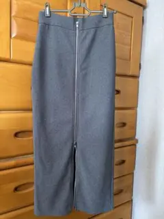 GU フロントジップナローロングスカート　Sサイズ