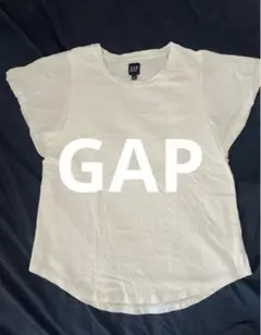【GAP】 異素材切り替え半袖カットソー　白　Mのサムネイル