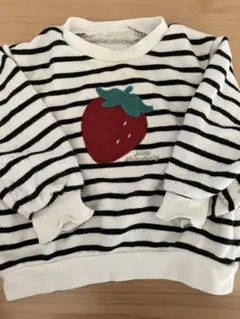 après les cours いちご刺繍 トレーナー 90