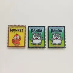 ギンビス たべっ子どうぶつ 切って風 アクリルステッカー 3点セット