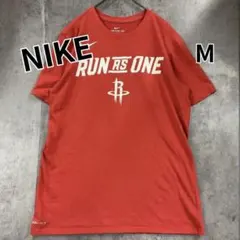 ナイキ ＮＢＡ Ｔシャツ 赤 ロケッツ ＲＵＮ ＡＳ ＯＮＥ Ｓ【い532】