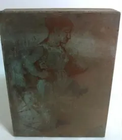 銅板　活版印刷用　仏像？　ア10-8