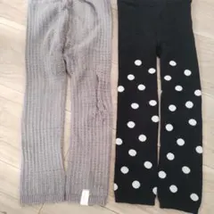 UNIQLO　他　キッズレギンスセット グレーと黒