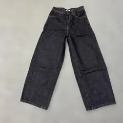 UNIQLO U ワイドレッグデニム ダークブルー