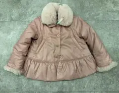 【値下げ】familiar ファー付きダウンコート 90 ピンク