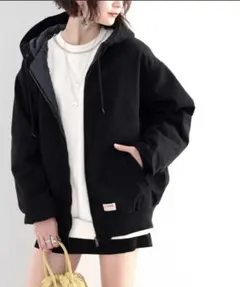 新品⭐︎JaVa ジャバキルティングコットンフード付きブルゾン