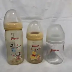 Pigeon 母乳実感　哺乳瓶　ディズニー　ミッキー　プーさん