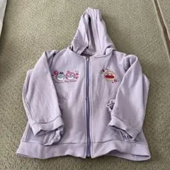 アンパンマンお花柄刺繍パーカー110