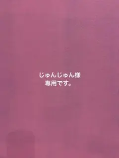 じゅんじゅんさま　専用です。
