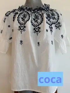 coca 刺繍 トップス