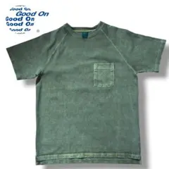 GOOD ON ラグラン ポケット Tシャツ　カーキ　フェードのサムネイル