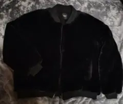G.O.C. 表地ツヤツヤ毛並+裏地フリース ジャケット M 黒