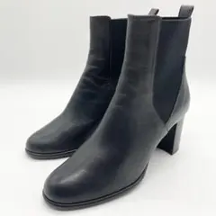 【美品】オデットエオディール サイドゴアブーツ レザー 黒 23.0cm