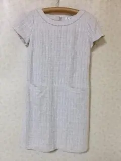 90707 ミッシェルクラン　半袖ワンピース　ベージュ　40