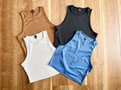 SHEIN リブタンクトップ　Mサイズ 4枚セットのサムネイル