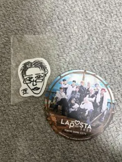 INI MJ画伯 池﨑理人 ステッカー ラポスタ2025 コースター付き