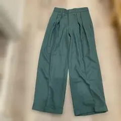 GU グリーン ワイドパンツ♡Mサイズ