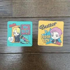 BTS Butter ステッカー Jimin RM 2枚セット