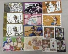 ワンピース ポストカード ステッカー カード 14点まとめ売り ONEPIECE
