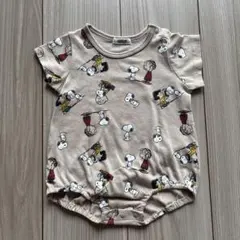 西松屋　スヌーピー柄ロンパース