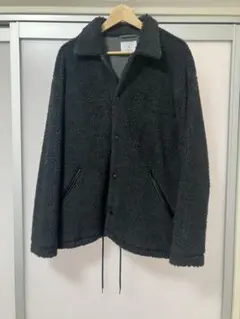 EDIFICE ボア素材 黒 フリースジャケット