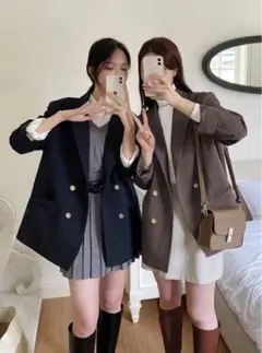 grl ダブルボタンテーラードジャケット[al275]