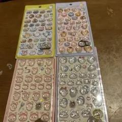 ちいかわボンボンドロップシールセットモモンガ　古本屋みんなニコニコ　みんなポーズ