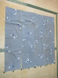 ◇最終価格 ☆希少 レトロな絣の暖簾 「弓浜絣」藍染 鶴 - メルカリ