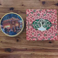モロゾフ Odette 空き缶&イタリア土産クッキー 空き缶