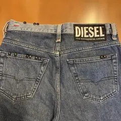 DIESEL BLACK GOLD ハイウエストワイドデニムサロペット36 - メルカリ
