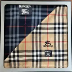 Burberrys チェック柄 ハンカチ 2枚セット