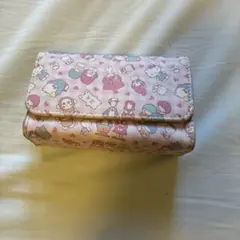 サンリオキャラクターズ 総柄ポーチ ピンク