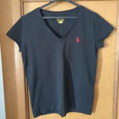 Polo Ralph Lauren 黒 Vネック Tシャツ XS