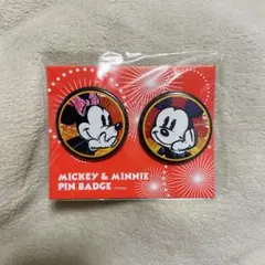 ミッキー・ミニー缶バッジセット