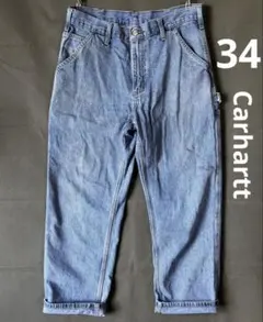 W34 Carhartt カーハート B13 DPS デニムペインターパンツ
